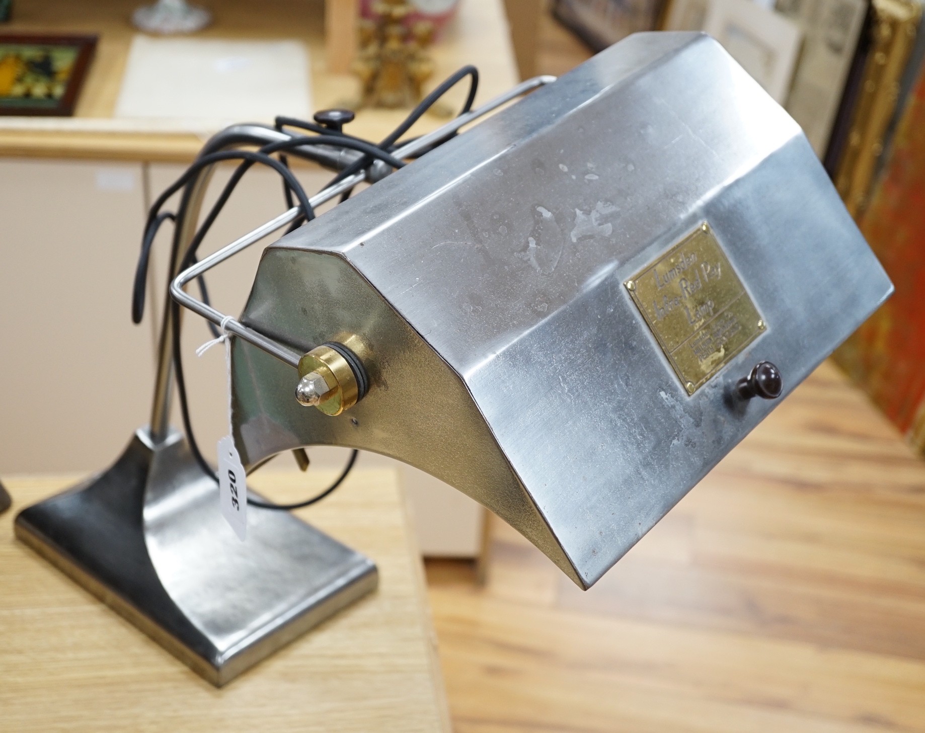 A Lumsden Infra-Red Ray lamp, steel
